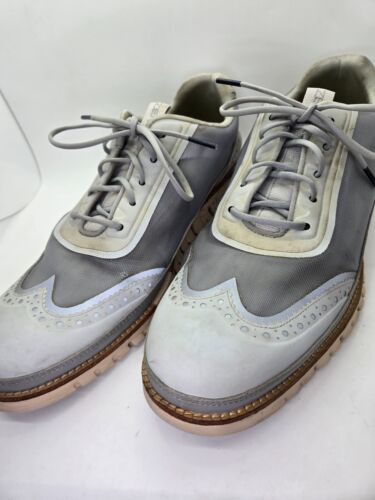 Cole Haan ZeroGrand Zapatos Para Hombres 10M Gris Reflectante Punta de Ala Vestido Tenis C20017 - Imagen 4 de 8