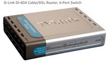 D-Link DI-604 Cable/DSL Router, 4-Port Switch
