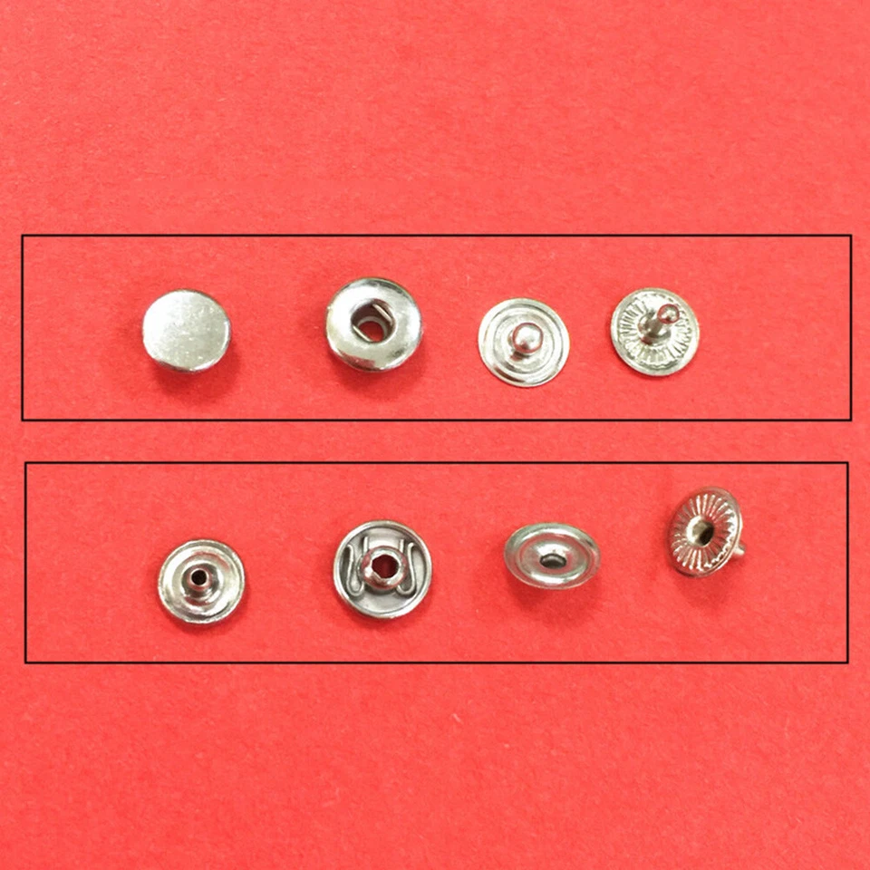 24 Pairs Mini Snap Button Metal Buckle 6mm Invisible Doll Clothing Buttons Craft - Image 4 of 4