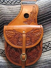 Western Trail Tooling Carving Pack Equipment Horse Saddle Bag