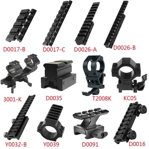 Hunting Lamp Torch Scope Mount Dovetail Picatinny Rail Adapter Mount Rail