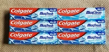 Lot of 6 Colgate MaxFresh Whitening  Mint Toothpaste 6.0 oz.