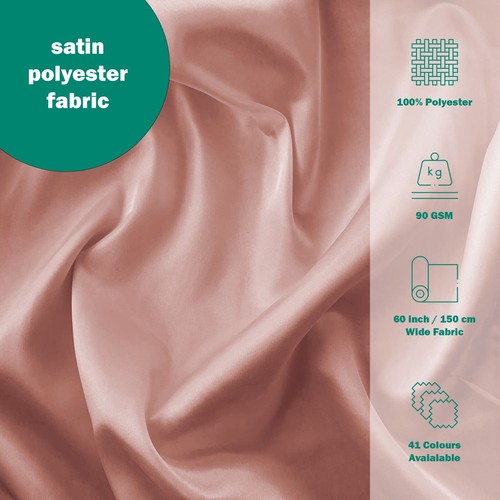 Silky Satin Liquid Fabric Plain Luxury Dress Crafts Decorations Drape Dancewear - Picture 33 of 121