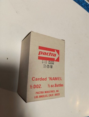 Box Of 6 ~ VTG Pactra 'Namel 30 Cent C19 Clear Paint Bottles ~ 1/3 Oz - Picture 8 of 8