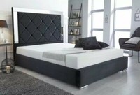 Bella bed with ottoman storage (option). choose your colours and fabrics.