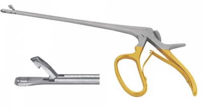 Tischler-Morgan Biopsy Forceps Bite 25cm Gold Handle Gynecology Surgical (3x7mm)