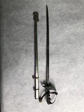 Miniature Sword: 1910 US Model Replica & Scabbard 9 1/16" Long Miniature
