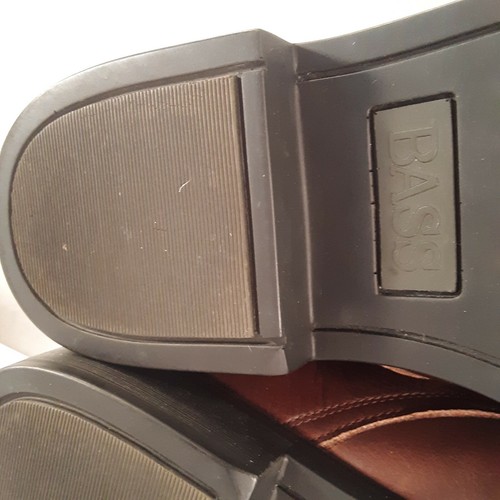 Scarpa elegante uomo Bass marrone 14 M Derby Oxford Field 2V57 pelle morbida tomaia carriera - Foto 11 di 12