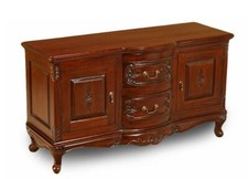 TV STAND 3ft11 cupboard 120 cm cabinet rococo baroque louis solid wood 78312