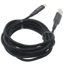 For iPhone 11 12 13 PRO MAX XS SE - 10FT USB CABLE CHARGER CORD POWER WIRE LONG