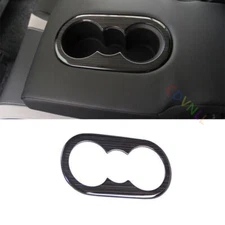 Rear Water Cup Holder Panel Trim 1* Fit For VW Golf MK8 2020-2021 Black Titanium