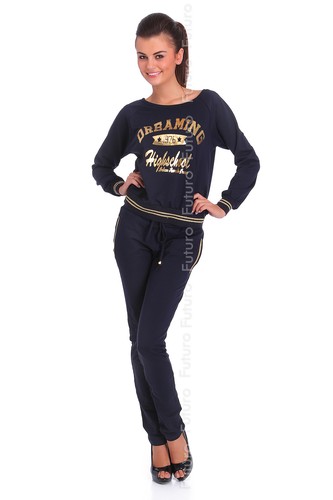 Tuta donna 2 pezzi top pantaloni pullover tuta attiva taglia 8-14 FC2114 - Foto 3 di 5
