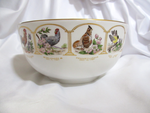 Boehm Vögel & Blumen dreizehn Original Staaten Porzellan 8" Edward Marshall EUC - Bild 5 von 8
