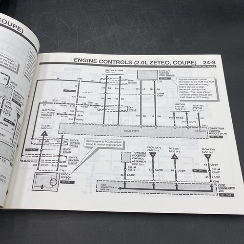 1999 FORD ESCORT TRACER VOL 1&2 WORKSHOP MANUAL ELECTRICAL WIRING DIAGRAM - Picture 21 of 24