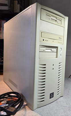 Retro Windows 98 SE Computer Two 3.5 FD CD SSD Video Sound Ready for Retro Games