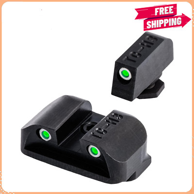 Viseurs Avant Avec Fibre Optique Pour Glock 17, 19, 22, Etc. - Amélioration De Visée - Sans Marque