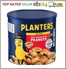 Planters Salted Dry Roasted Peanuts Canister (52 oz.)