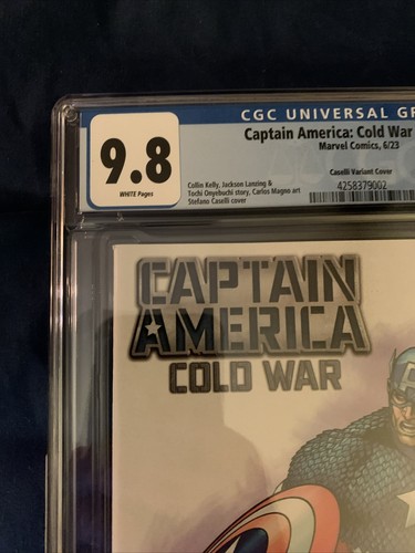 CGC 9.8 Captain America Cold War Alpha 1 Stefano Caselli Variant 2023 Awesome!!! - Picture 4 of 14