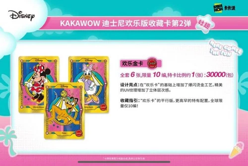 Kakawow Disney Fun Series Collectible Cards Type 2 Booster 1 Box 10 Pack New - Picture 18 of 22
