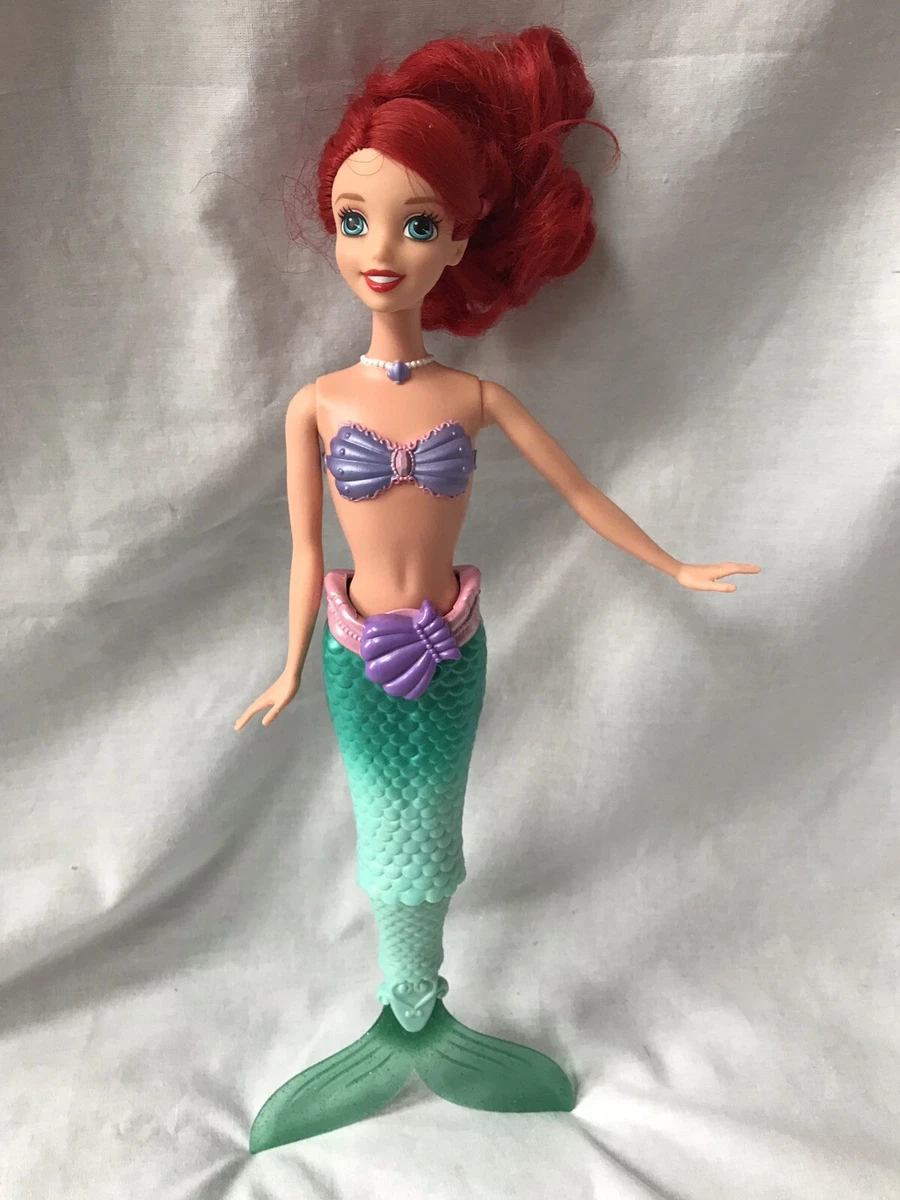 RARE 2010 Disney Mattel Ariel Little Mermaid Barbie Doll Swimming Action  Moving