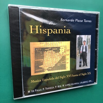 Bernardo Plaza Torres HISPANIA (Gitarrenmusik, Spanien) Klassik CD Quiroga VERSIEGELT