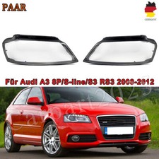 Facelift Scheinwerferglas Streuscheibe L+R Für AUDI A3 8P S-line S3 RS3 2008-12 Facelift Scheinwerferglas Streuscheibe L+R Für AUDI A3 8P S-line S3 RS3 2008-12