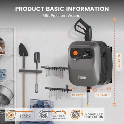 Giraffe Tools Grandfalls Retractable Pressure Washer G20 Pro - Thumbnail 5