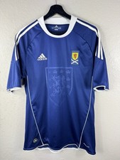 Scotland Home football shirt 2010 Soccer Blue Adidas Jersey Mens Trikot Size M