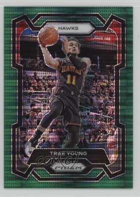 2023-24 Panini Prizm Green Pulsar Prizm 8/25 Trae Young #3 zo6