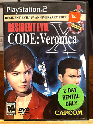 Resident Evil Code Veronica X 5th Anniversary Edition Bonus Disc Sony PS2 