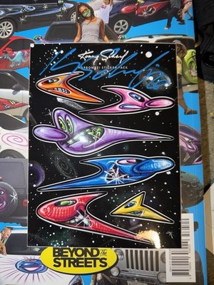 Kenny Scharf Autographed SIGNED  KARBOMBZ!  Sticker Pack