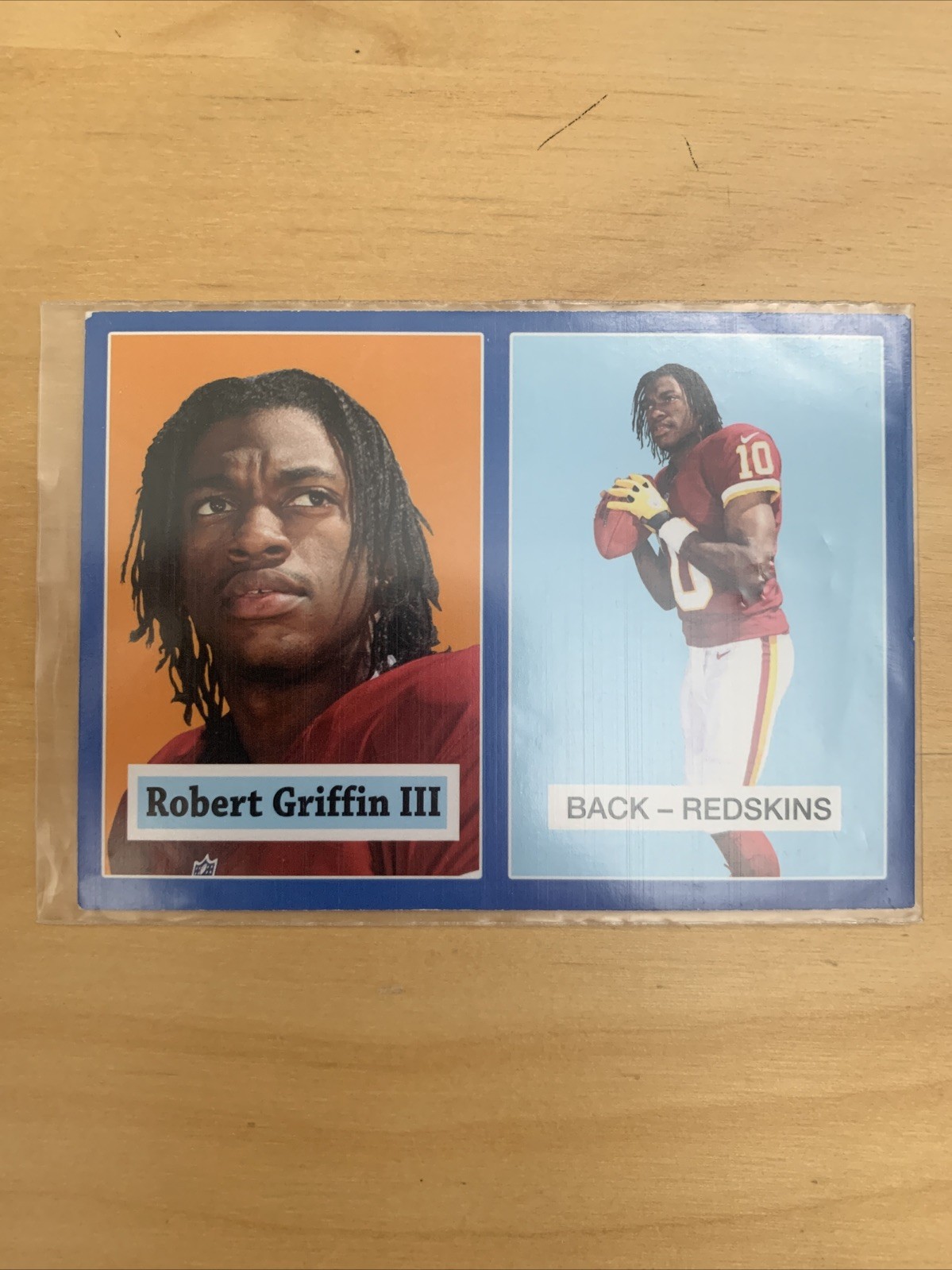 Robert Griffin III Topps 1957 Reprint #4 Blue Border