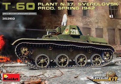 Miniart 35260 - 1/35 T-60(Plant No.37,Sverdlovsk)Prod.Spring 1942. Interior Kit