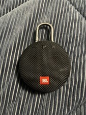 Used JBL Clip 3 Portable Bluetooth Wireless Clip-On Water-Resistant Speaker Gray