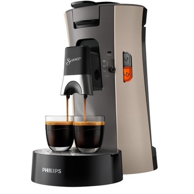 PHILIPS SENSEO  CSA240/30 Select mit Kaffeestärkewahl und Memo-Funktion, 0.9L Wa