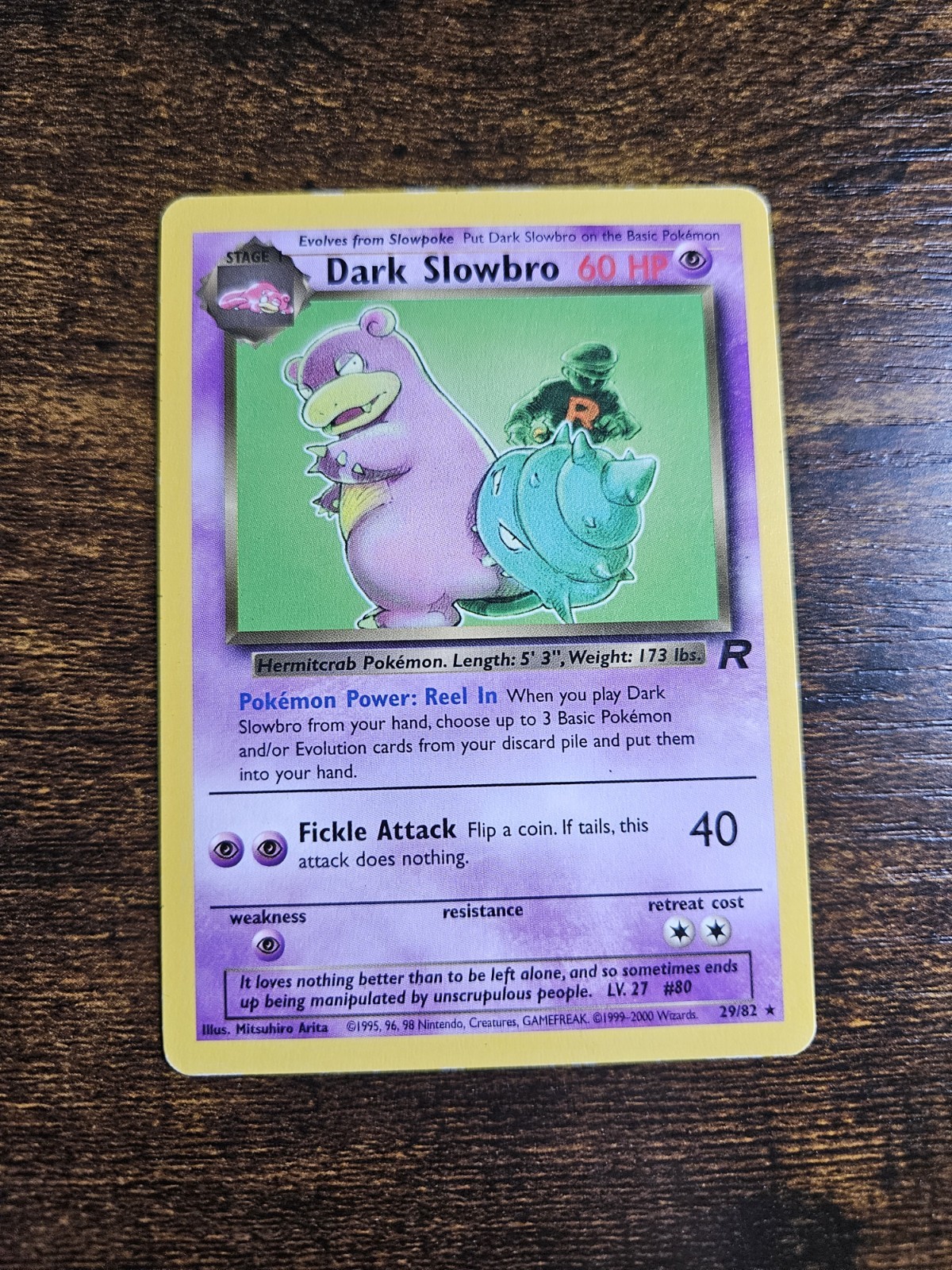 Dark Slowbro 29/82 Team Rocket Regular MP