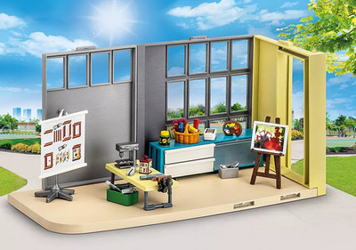 Playmobil Plus 1032 ART CLASS Add On for Large School NEW in Poly Bag