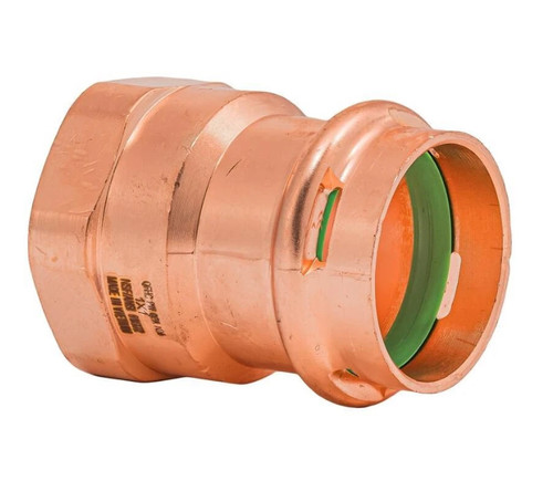 Quickfitting Surepress 1" Press X 1" FNPT Copper Female Adapter