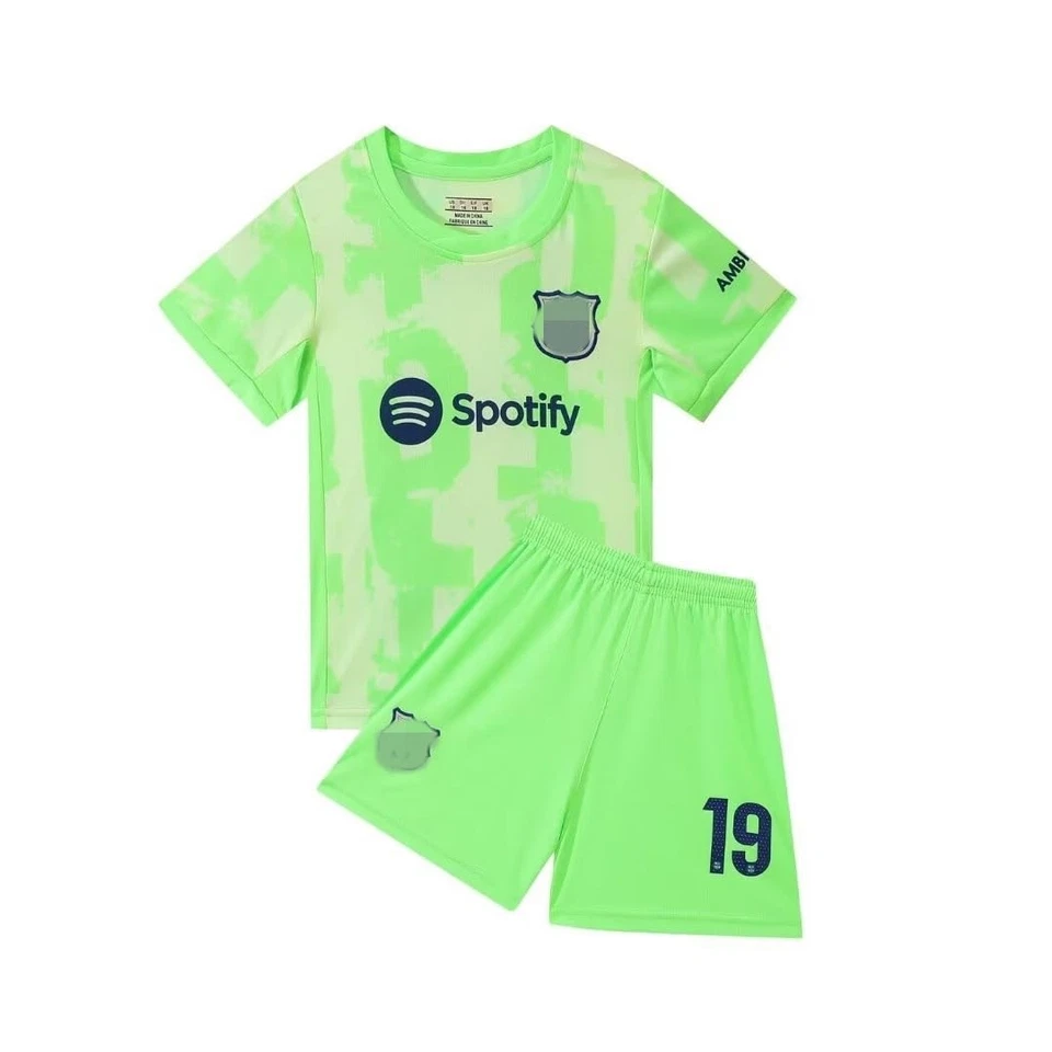 Barca 2024/2025 Lamine Yamal No19 домашний футбол детский футбол шорты/носок... - Изображение 2 из 3