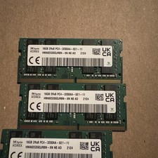 Lot of 5 Mixed DDR4 (4) 16GB (1) 8GB 1Rx8 2Rx8 PC4-2666V/3200AA laptop Memory