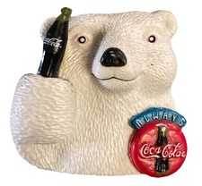 VINTAGE Coca Cola Polar Bear Souvenir Fridge Magnet - 90s Coke Holiday Souvenir
