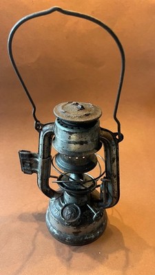 Alt Feuerhand Bunker Lampe No 175 Super Baby 19cm Ausrüstung Fehlteile Deko Rost