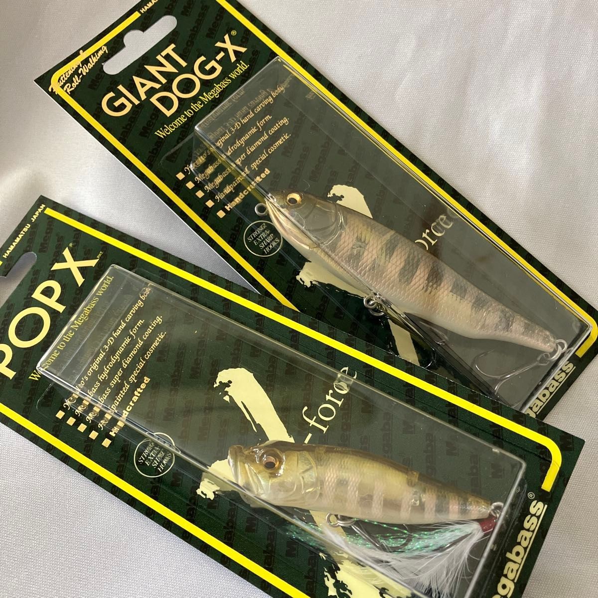 Megabass GIANT DOG-X POPX SP-C Limited Color Set of 2 Topwater Lures Unopened - Image 15