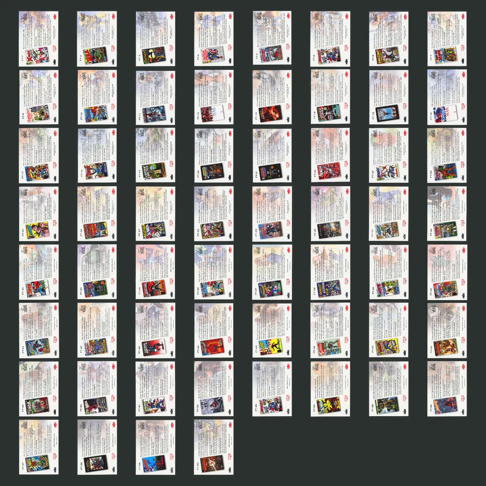 Juego completo Marvel Flair Flairium 2023 1-60 niveles 1-6 60 cartas Spider-man Venom Foto 2 de 4