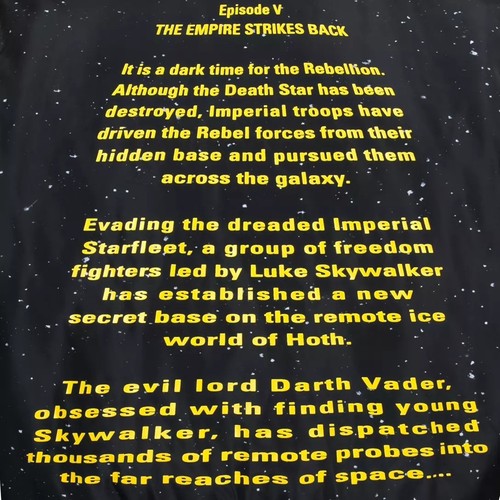 Star Wars The Empire Strikes Back 45th Anniversary Jacket Coat Darth Vader Sz M - Picture 8 of 8