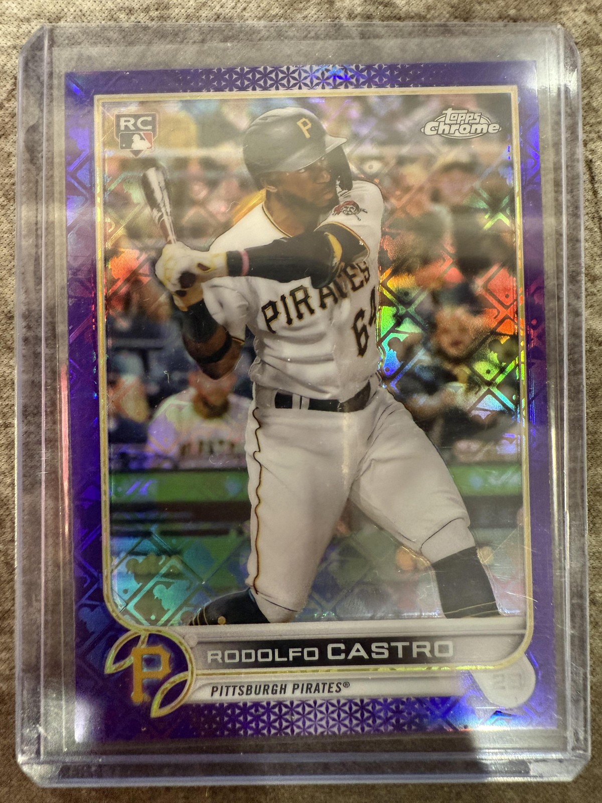 2022 Topps Chrome Logofractor Edition #43 Rodolfo Castro Purple #/250