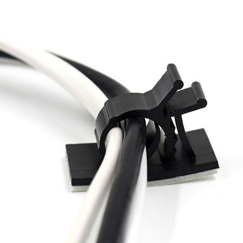20pcs Adjustable Wiring Fixture Adhesive Wire Clip Paste Fixing Seat Sticky