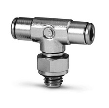 Camozzi 6432 3-M5 Push In Fitting Swivel Branch Tee 3mm Tube M5 Thread