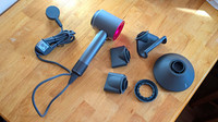 Dyson Supersonic Hair Dryer Grey with Diffuser & Flyaway Attachment