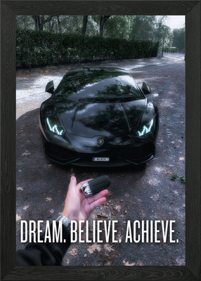 Dream Believe Achieve Gerahmtes Wandbild Poster Leinwanddruck Bild